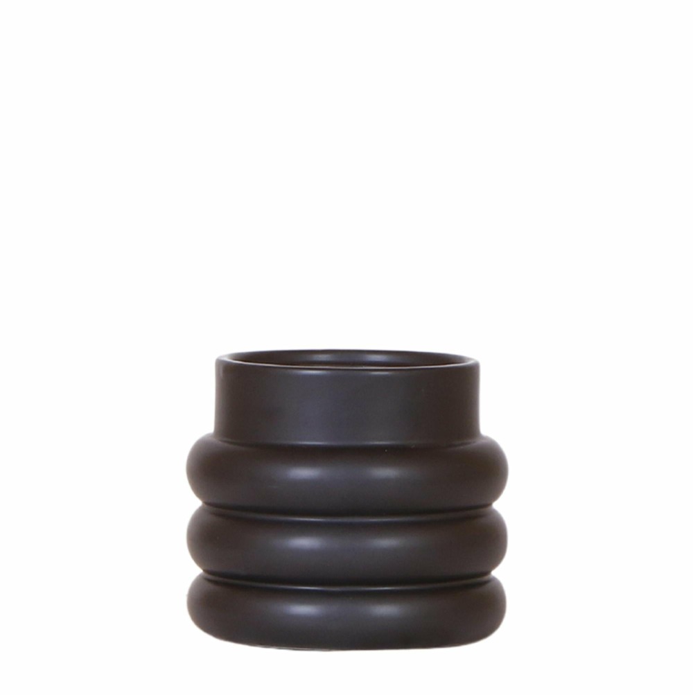 Pot décoratif bubble noir