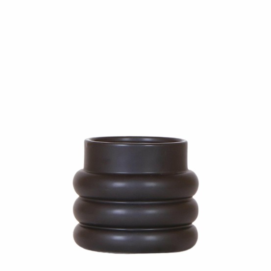 Pot décoratif bubble noir