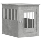 Meuble de cage pour chiens gris béton 55x80x68 cm
