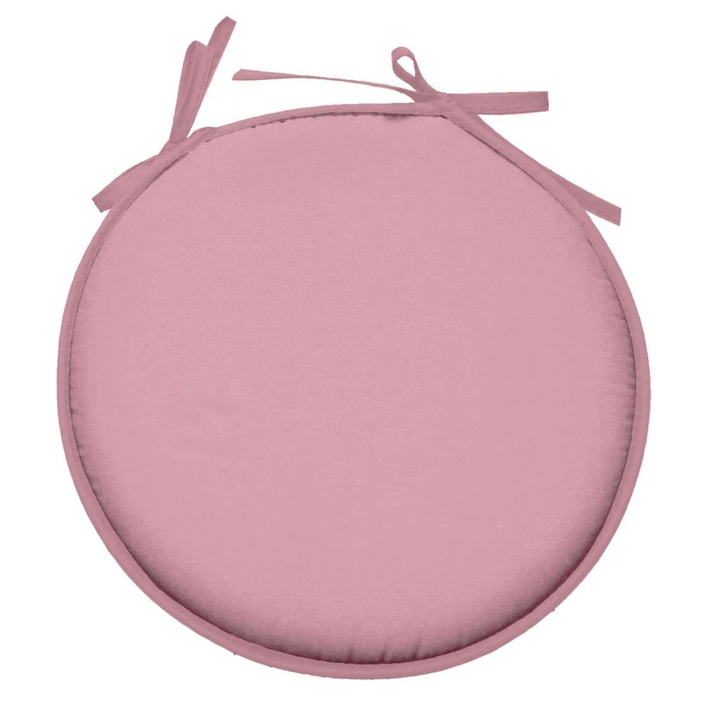 Galette ronde en polyester couleur uni