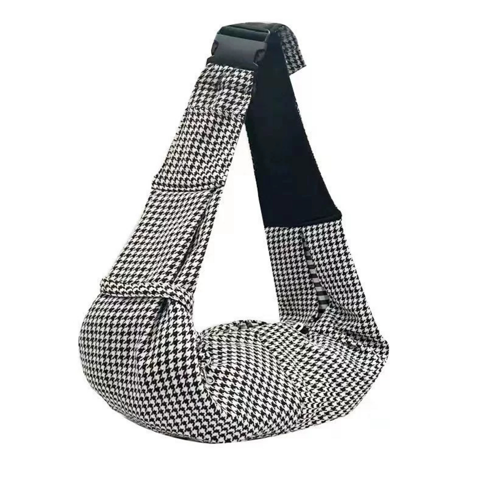 Le sac à dos pour animaux de compagnie peut être porté sur l'épaule ou en bandoulière, pliable pied-de-poule