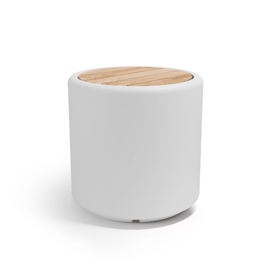 Pouf coffre cylindrus wood