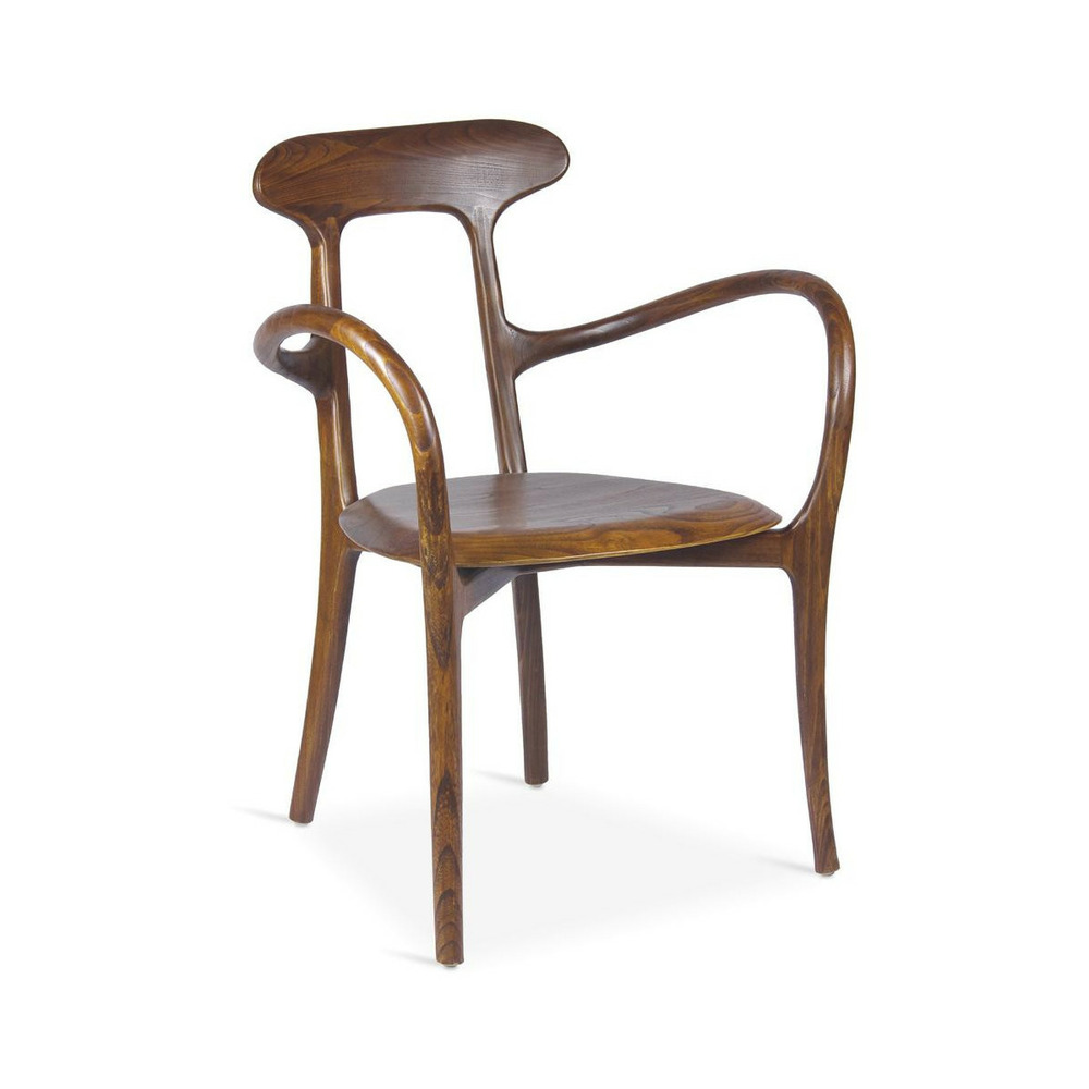 Chaise bois marron - izenia décoration d'autrefois