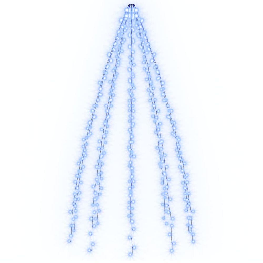 Guirlande lumineuse d'arbre de noël 400 led bleu 400 cm