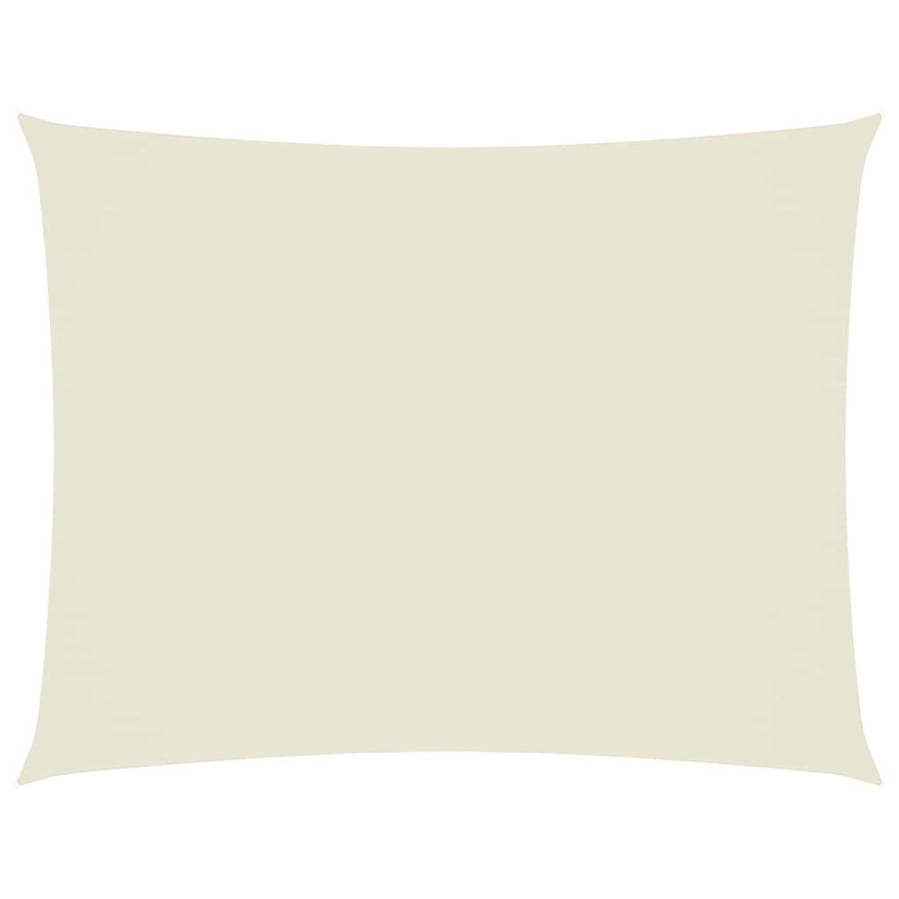 Voile de parasol tissu oxford rectangulaire 4x5 m crème
