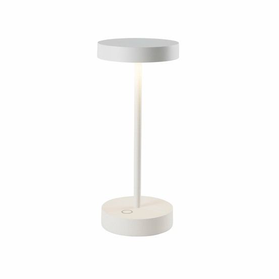 Lampe led design sandy mini blanc aluminium h25cm