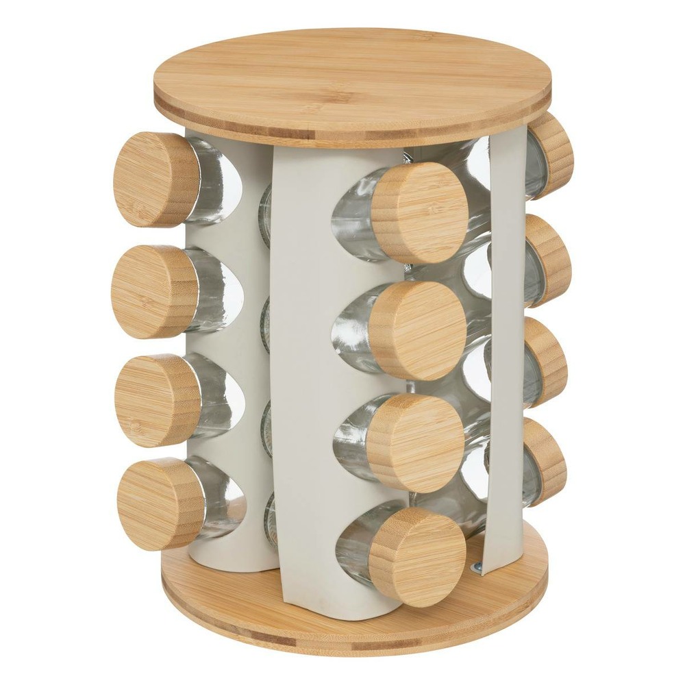 5five - présentoir à épices sensia avec plateau tournant 15 pots