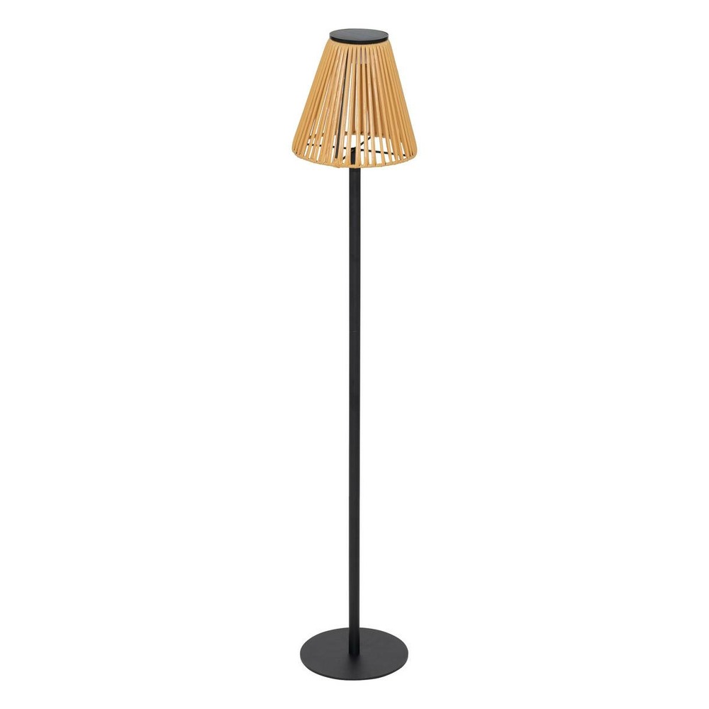 Lampadaire d'extérieur solaire et usb kessy beige h108cm