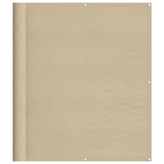 Écran de balcon beige 120x1000 cm 100% polyester oxford