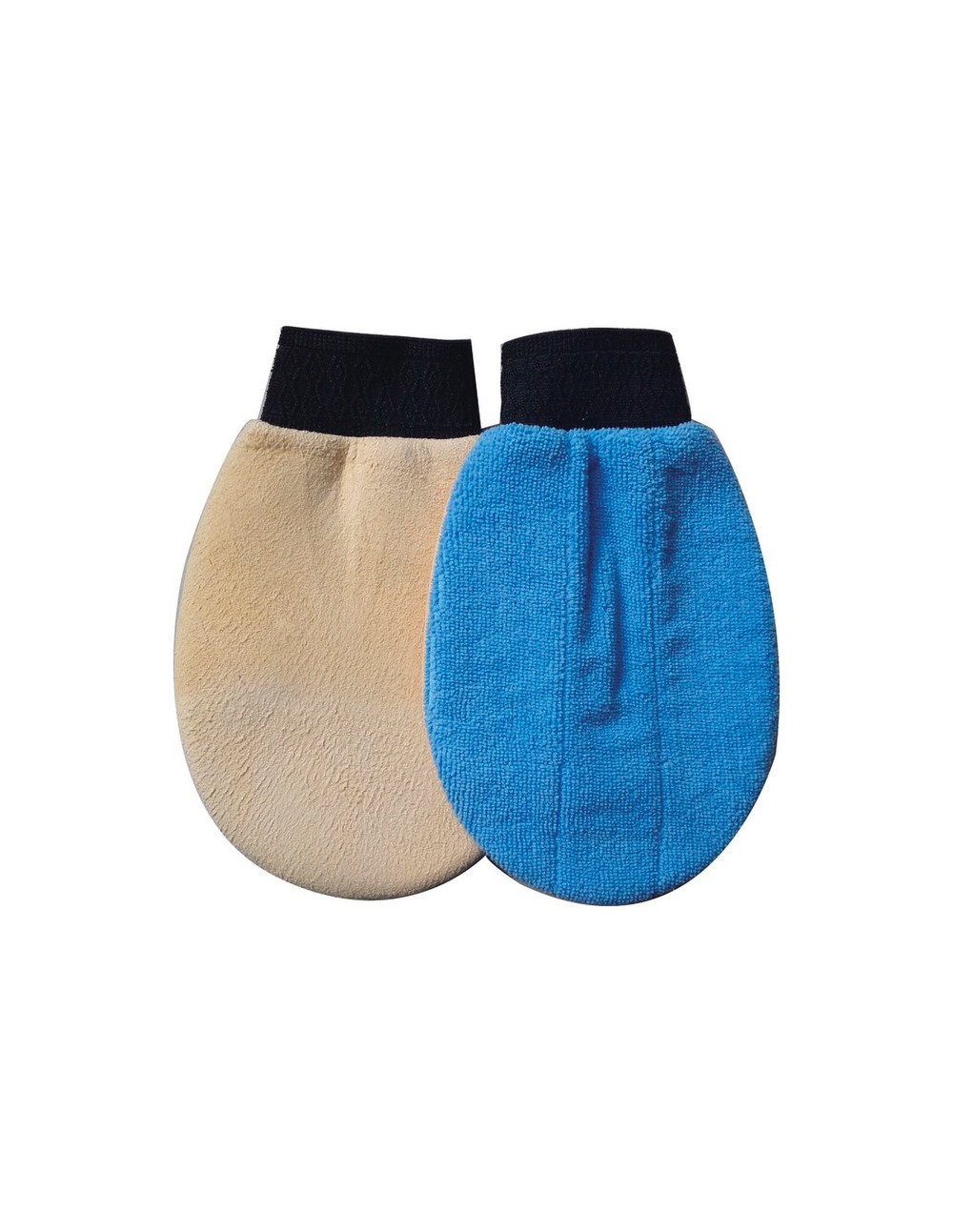 Gant microfibre/chamoisé 2en1