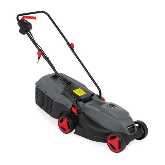 Tondeuse a gazon powerplus - 1300w - largeur de coupe : 320 mm