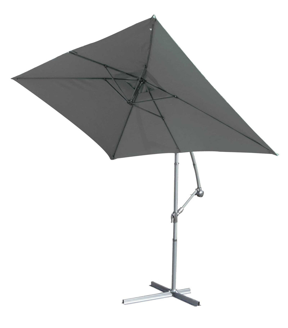 Imagin' - parasol structure métal à pied déporté 3 x 2 m
