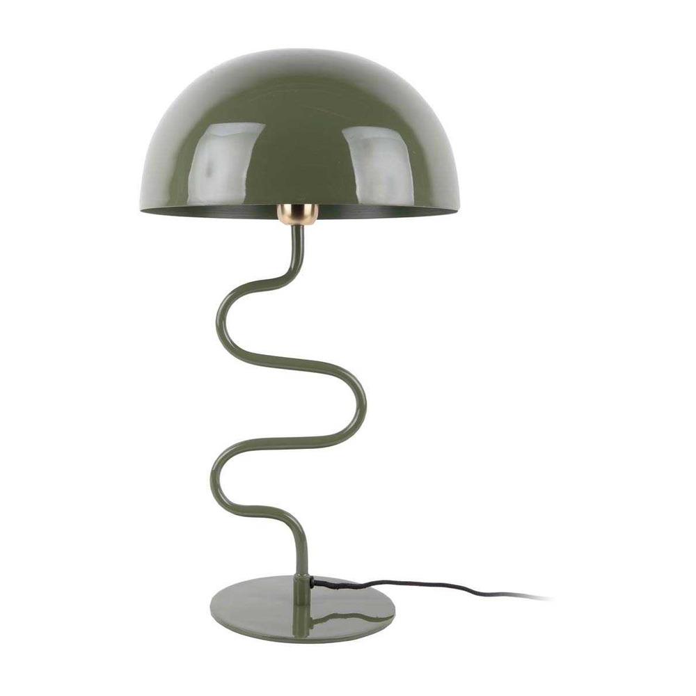 Lampe à poser en métal twist vert jungle