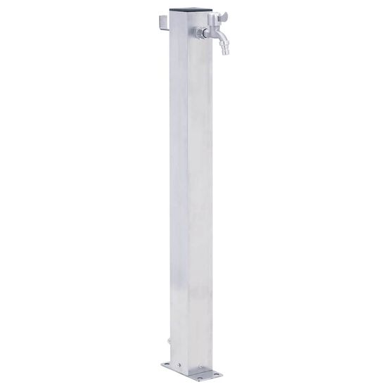 Colonne à eau de jardin 100 cm acier inoxydable carré