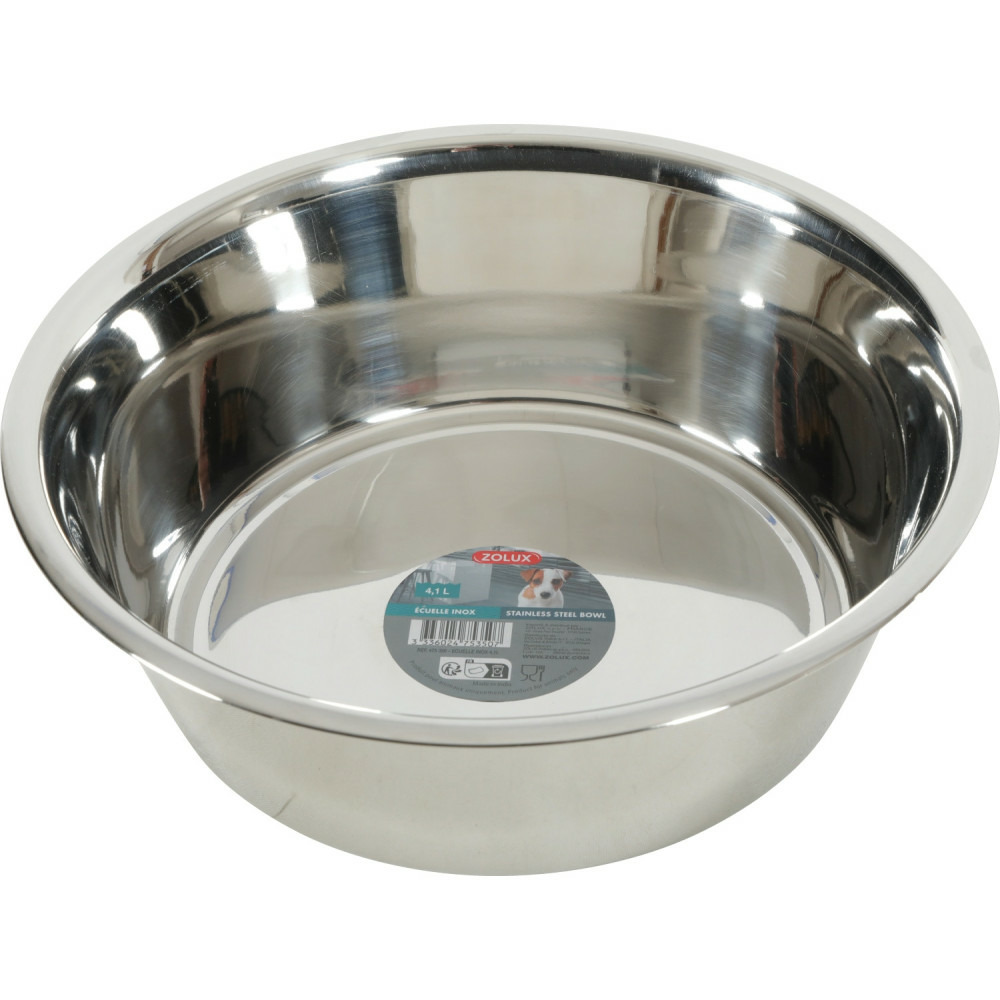 Gamelle ecuelle inox 4.1 litres pour chien