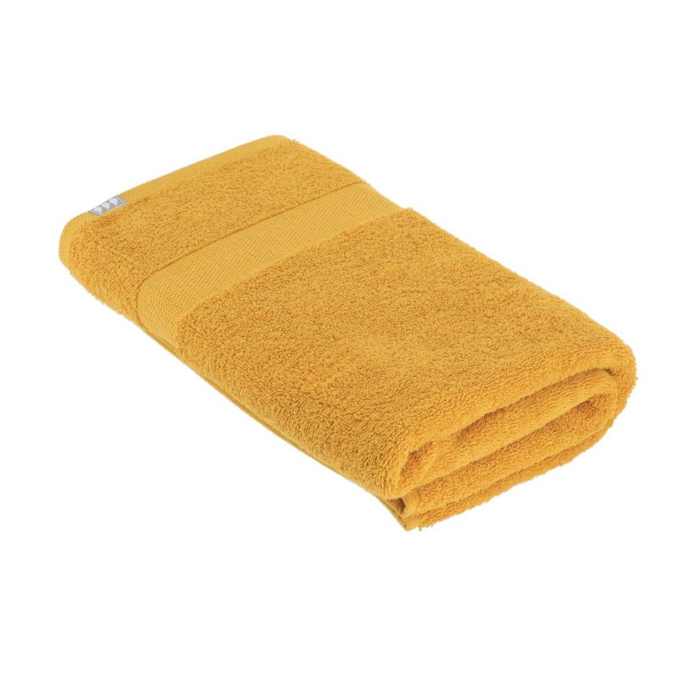 Serviette de bain 90x150 cm 100% coton - moutarde
