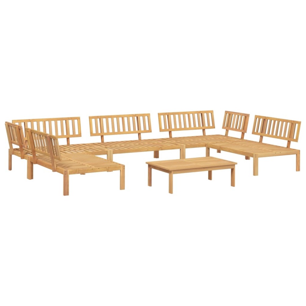 Salon palette de jardin 6 pcs bois d'acacia massif