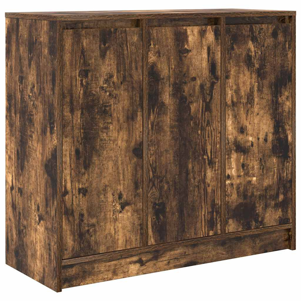 Buffet chêne fumé 85x34x76 cm bois d'ingénierie