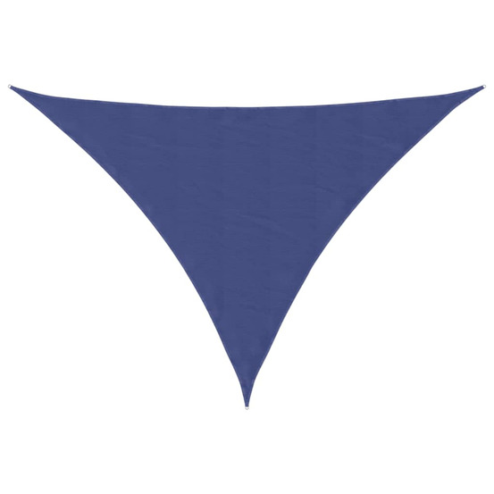Voile de parasol tissu oxford triangulaire 5x7x7 m bleu