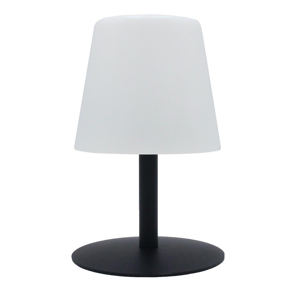 Lampe de table sans fil led standy mini noir acier h25cm