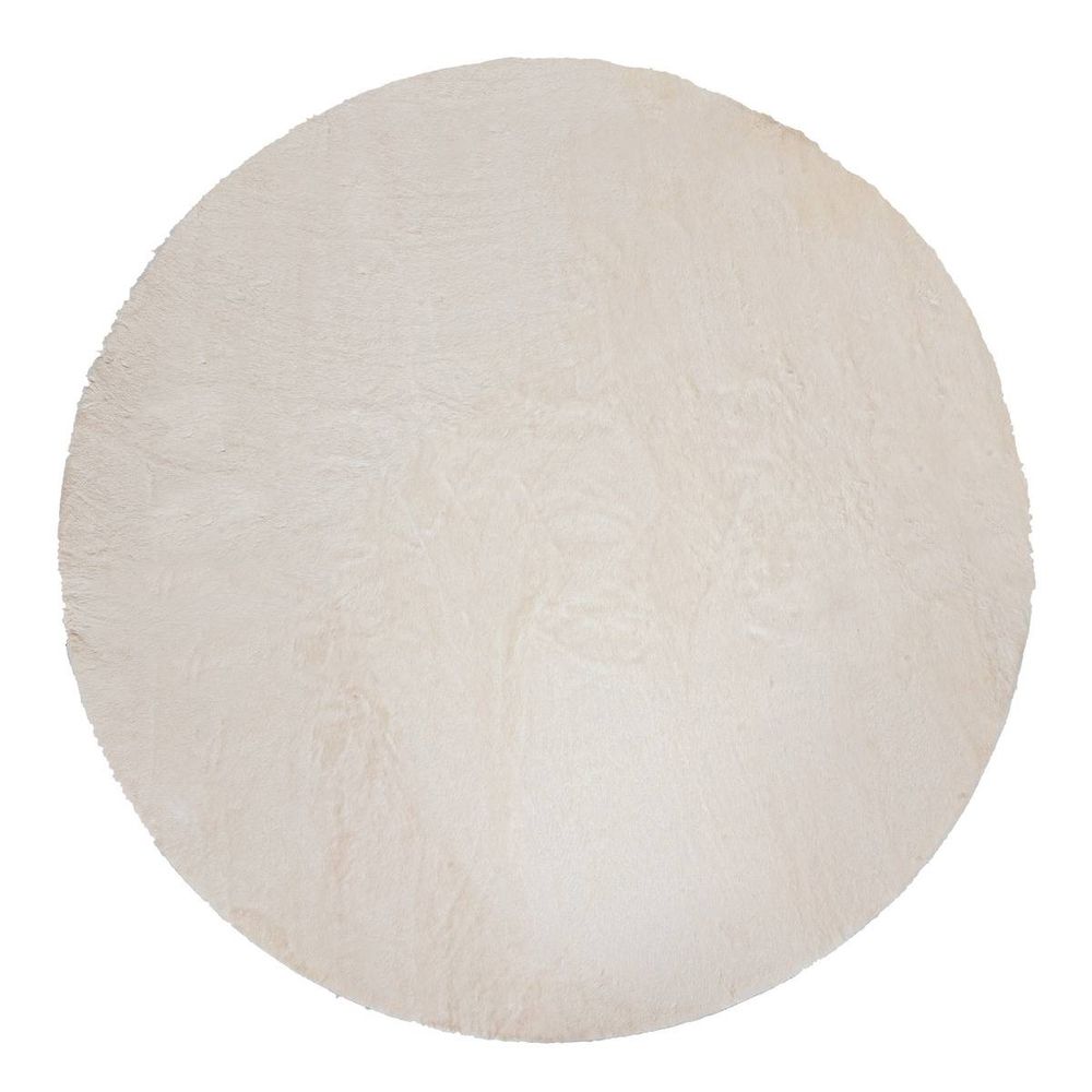 Tapis fourrure couka blanc d118cm