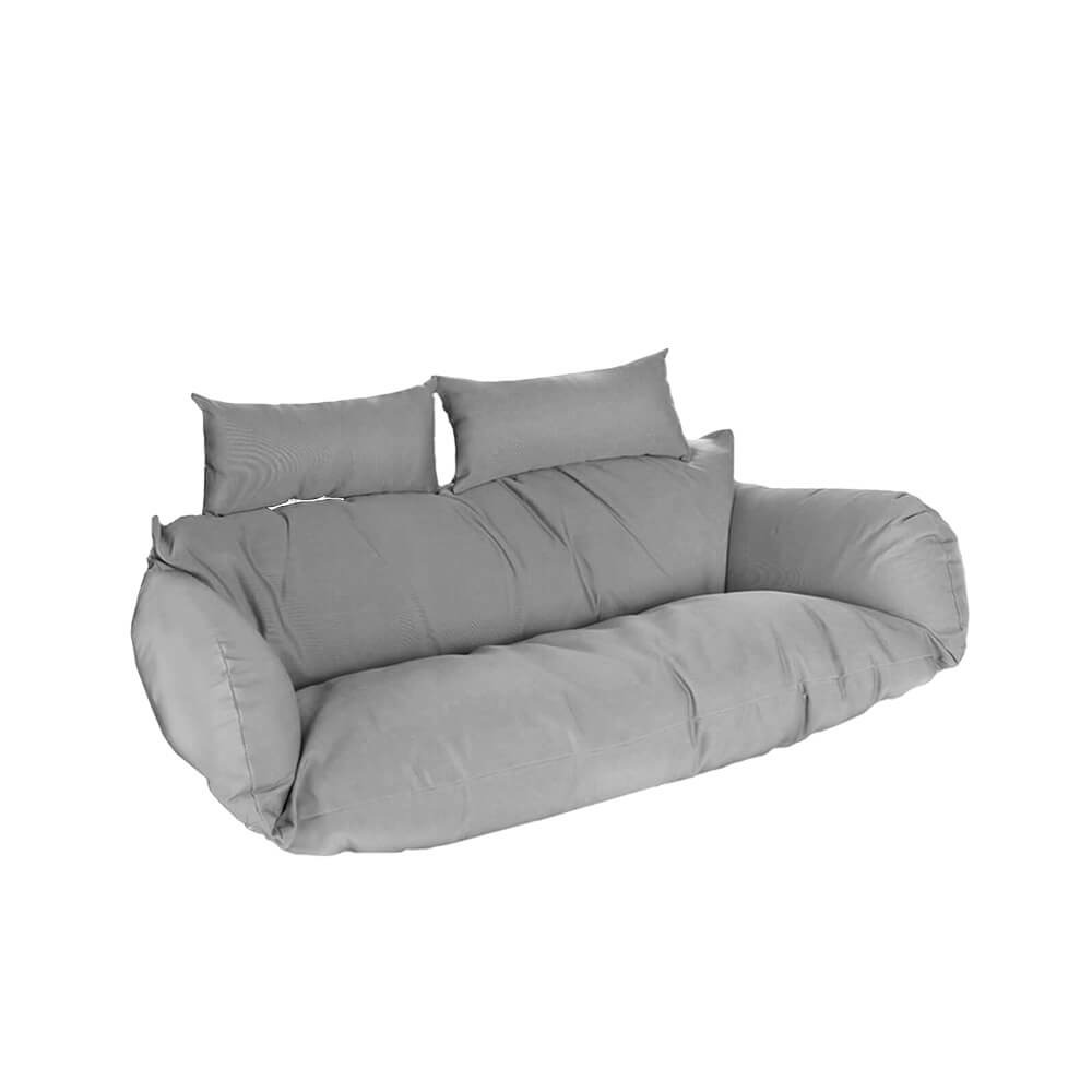 Home deluxe coussin pour fauteuil suspendu en poly rotin twin gris - 105 x 41 x 45 cm | coussins d'extérieur, surmatelas