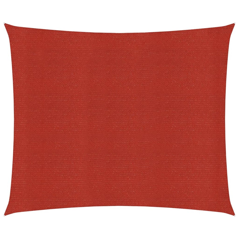 Voile toile d'ombrage parasol 160 g/m² rouge 6 x 6 m pehd