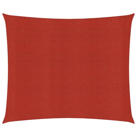 Voile toile d'ombrage parasol 160 g/m² rouge 6 x 6 m pehd