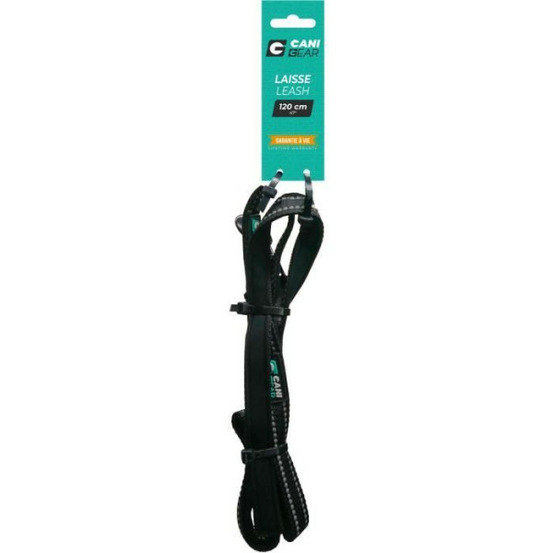 Laisse pour chien - cani gear - 120 cm - noir