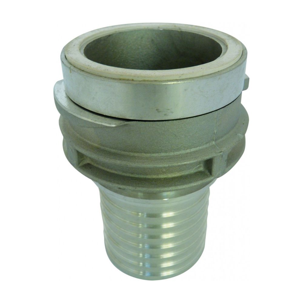 Demi-raccord symétrique sans verrou aluminium | douille annelée - dn 50 x 55mm