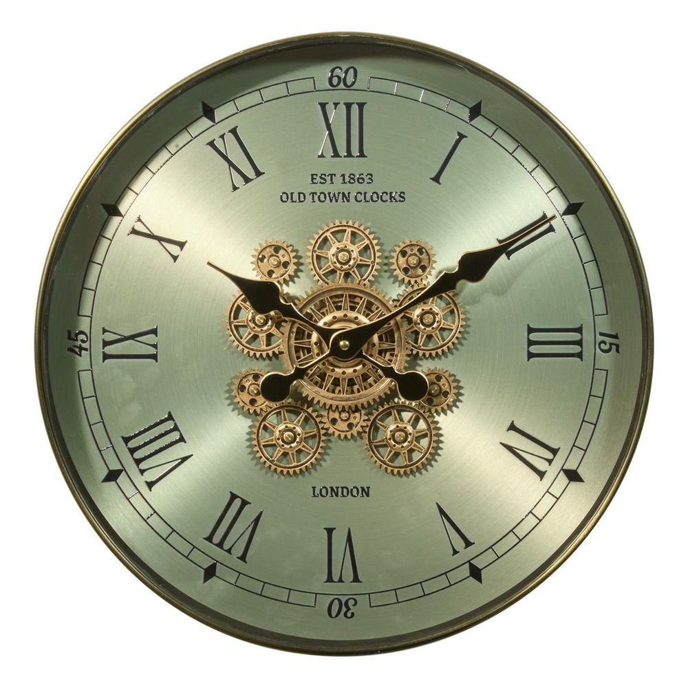 Horloge michel d45cm vert