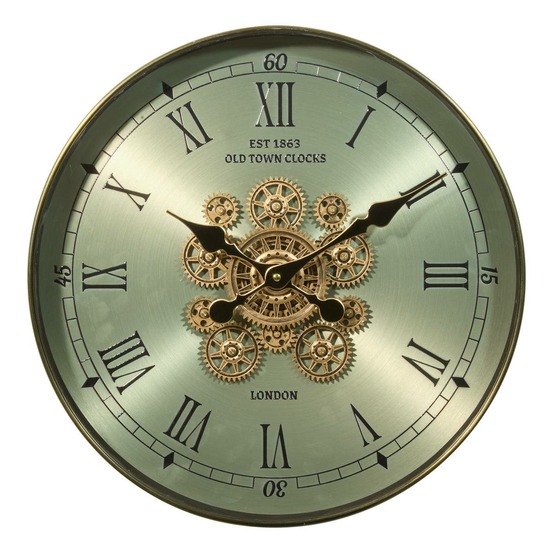 Horloge michel d45cm vert
