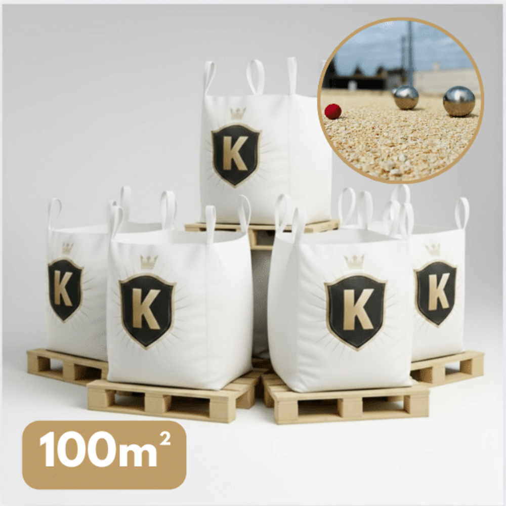 Sable terrain de pétanque beige 0/8 mm – pack 5 big bag +/- 1,5 t