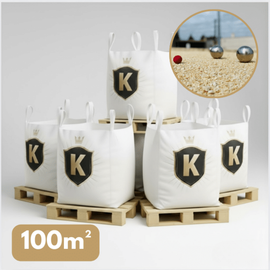 Sable terrain de pétanque beige 0/8 mm – pack 5 big bag +/- 1,5 t