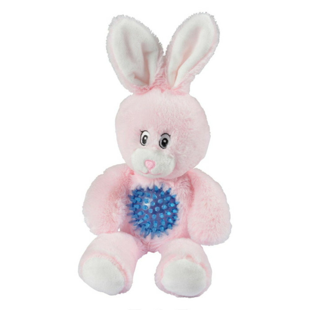 Jouet pour chien sonore pitchou le lapin 27cm rose
