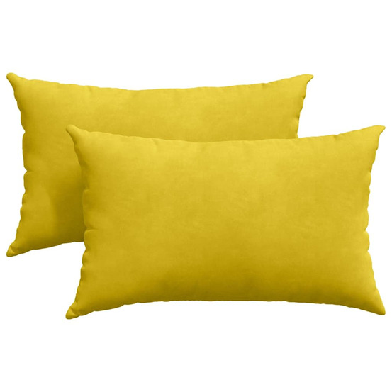 Coussins de canapé 2 pcs jaune 50 x 30 cm