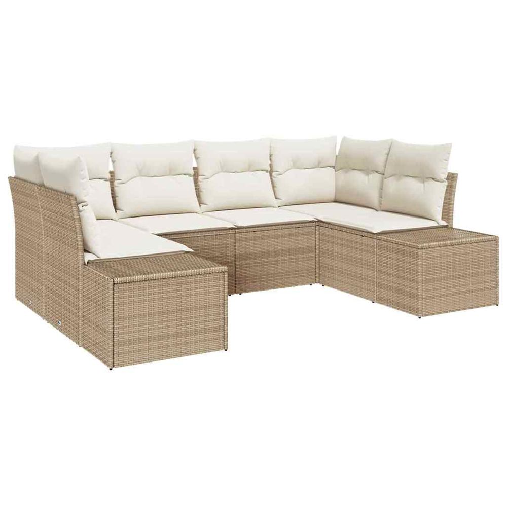 Ensemble de canapé de jardin 6 pc 6-nombre de places