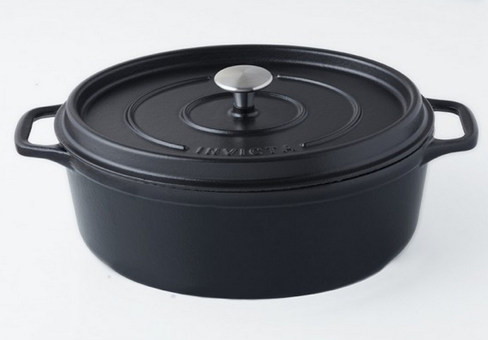 Daubière en fonte émaillée 35cm noir mat - puv403351