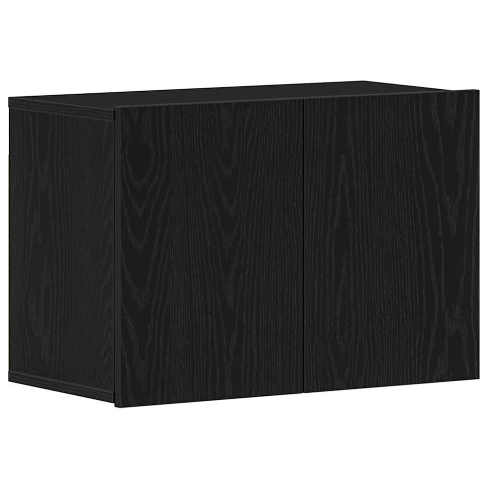 Meuble tv chêne noir 60x30x41 cm bois d'ingénierie