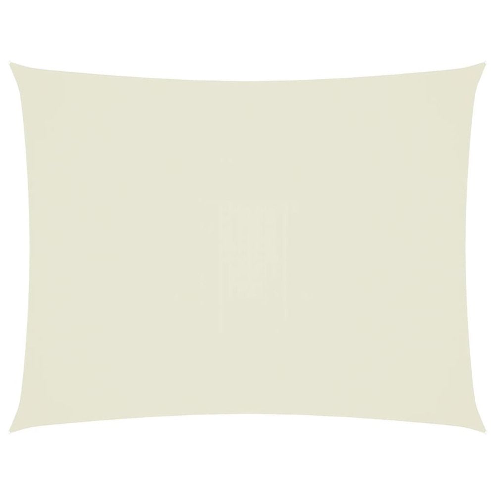 Voile de parasol tissu oxford rectangulaire 4x5 m crème