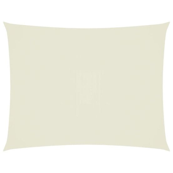 Voile de parasol tissu oxford rectangulaire 4x5 m crème
