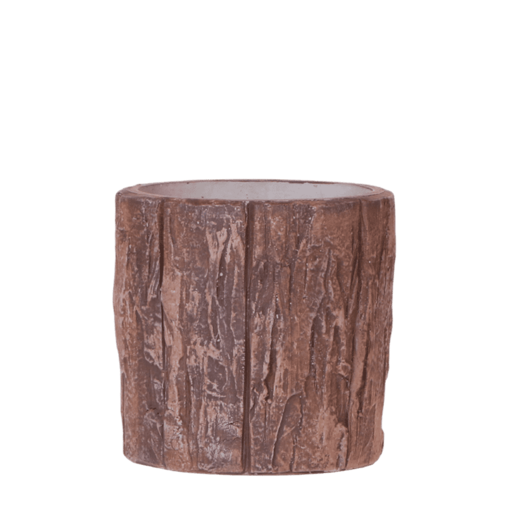 Cache-pot tree effet écorce - ø9 cm x h10,5 cm