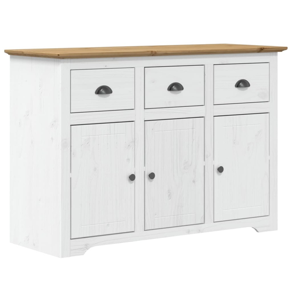 Buffet bahut commode armoire meuble de rangement organisateur cuisine salle de séjour salon bodo et 115,5 x 44 x 80 cm bois m