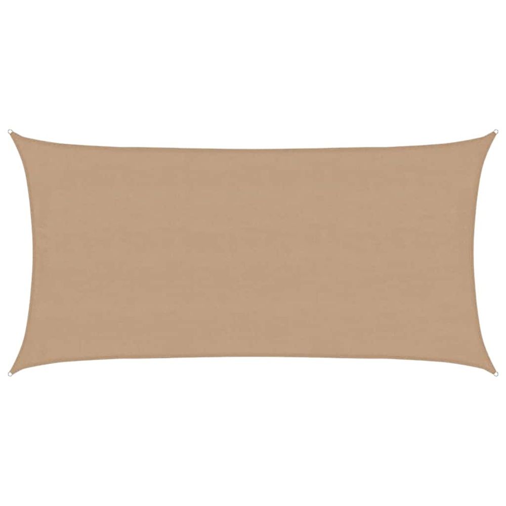 Voile d'ombrage 160 g/m² taupe 4x7 m pehd