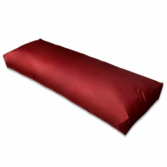 Coussin rembourré de dossier bordeaux 120 x 40 x 10 cm