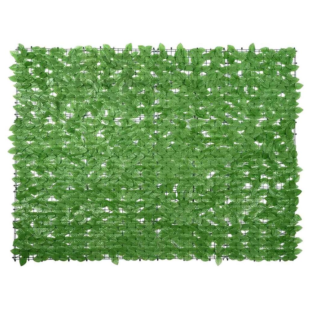 Écran de balcon avec feuilles vert 200x150 cm