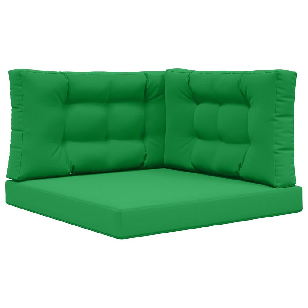 Coussin de canapé d'extérieur polyester vert 80 x 80 cm