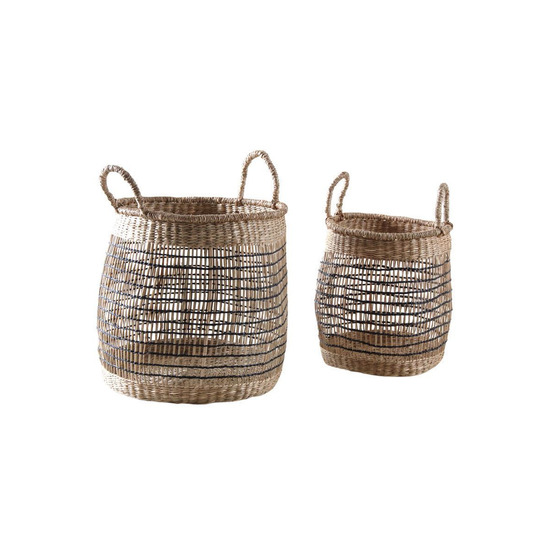 Corbeilles de rangement en jacinthe (lot de 2)