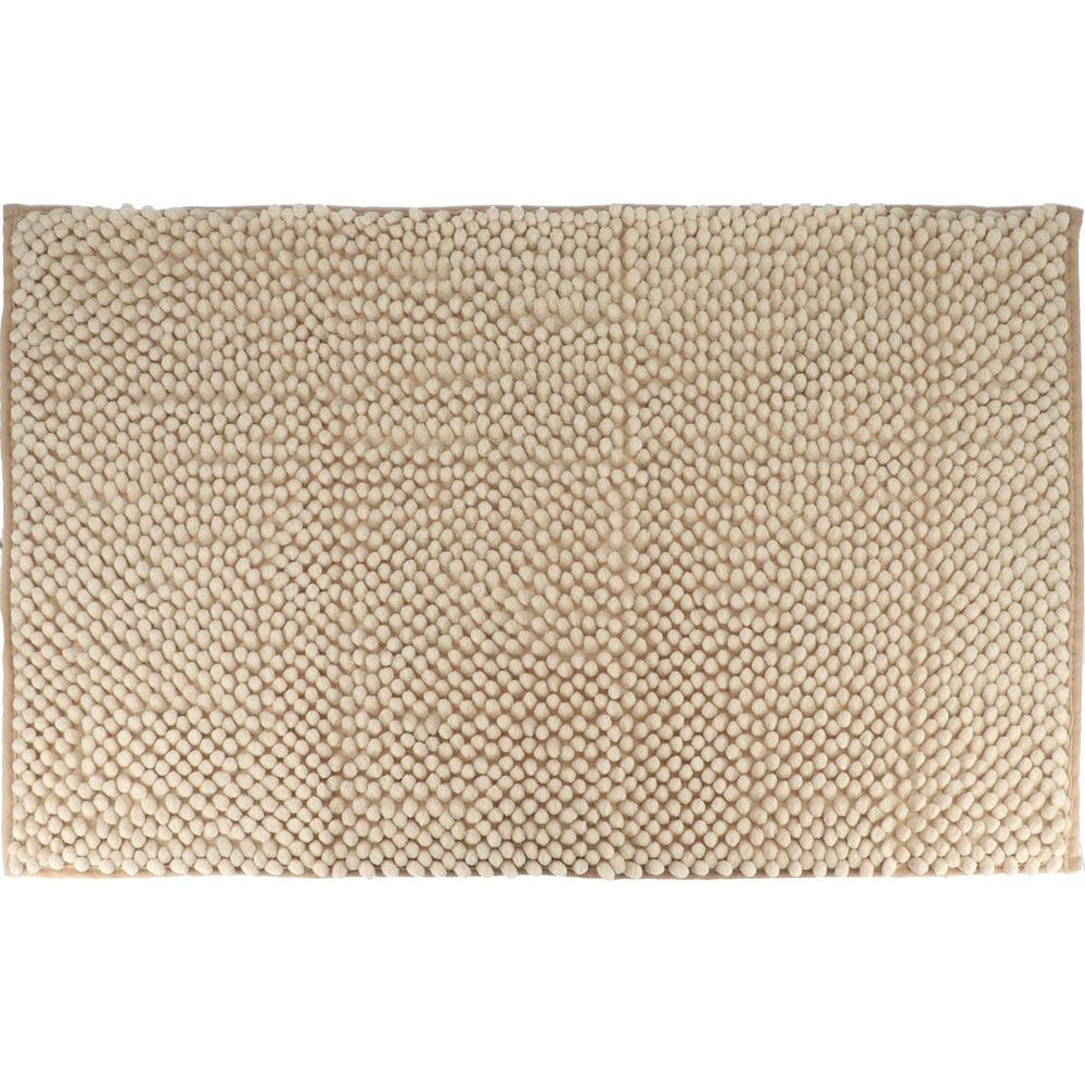 Tapis microfibre boules 50x80 cm - beige
