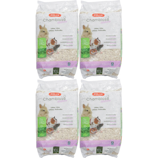 Litière végétale naturelle chambiose (lot de 4)
